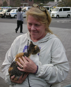 Beth Graham and Kintai in Iwakuni, Japan